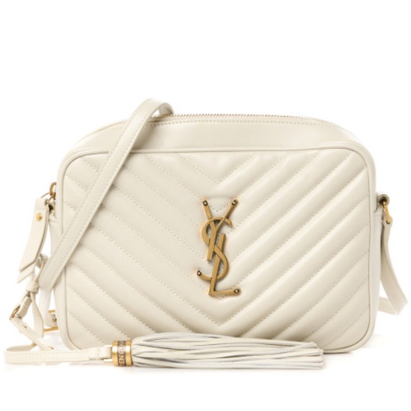 YSL SAINT LAURENT
Calfskin Matelasse Monogram Lou Camera Bag Crema Soft - Picture 3 of 8